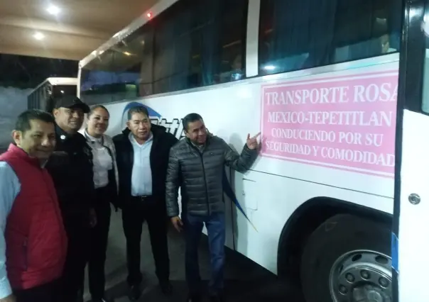 Inicia en Texcoco el ‘Transporte Rosa’ exclusivo para mujeres que viajan a CDMX