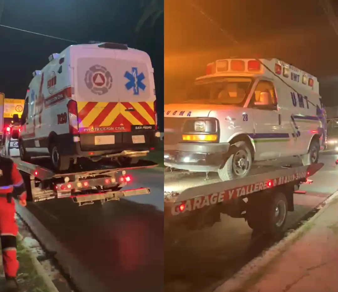 Las unidades de rescate se encontraban afuera del recinto donde se realizaba el concierto del cantante Peso Pluma. Foto: Especial/ Captura de pantalla