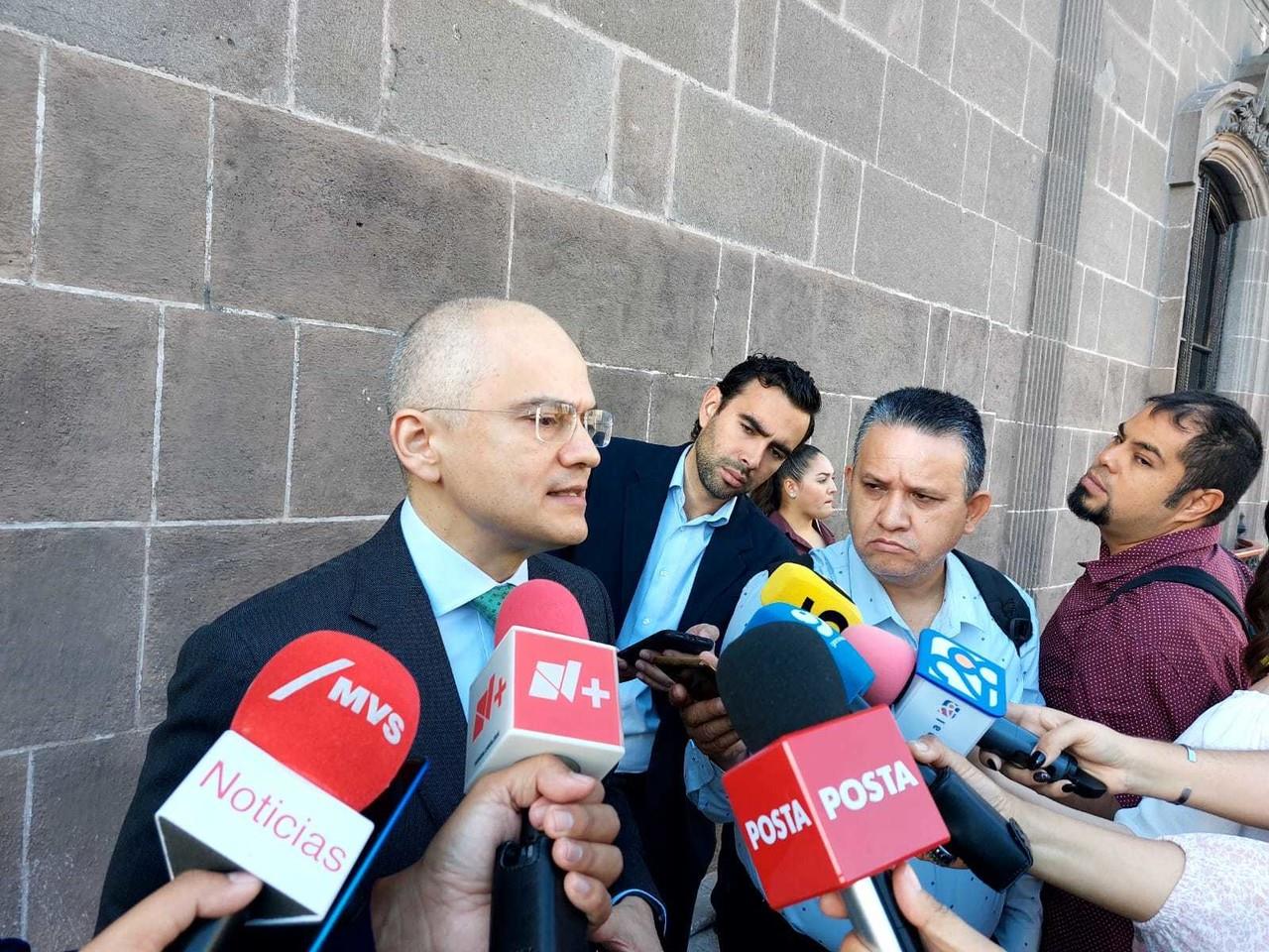 Palacios Pámanes la toma de siete corporaciones, no es el objetivo de la Secretaría de Seguridad, pero que la misión es combatir el crimen organizado. Foto: Rosy Sandoval.