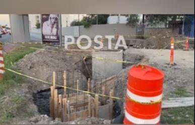 Cierran lateral de avenida Churubusco por trabajos de Agua y Drenaje