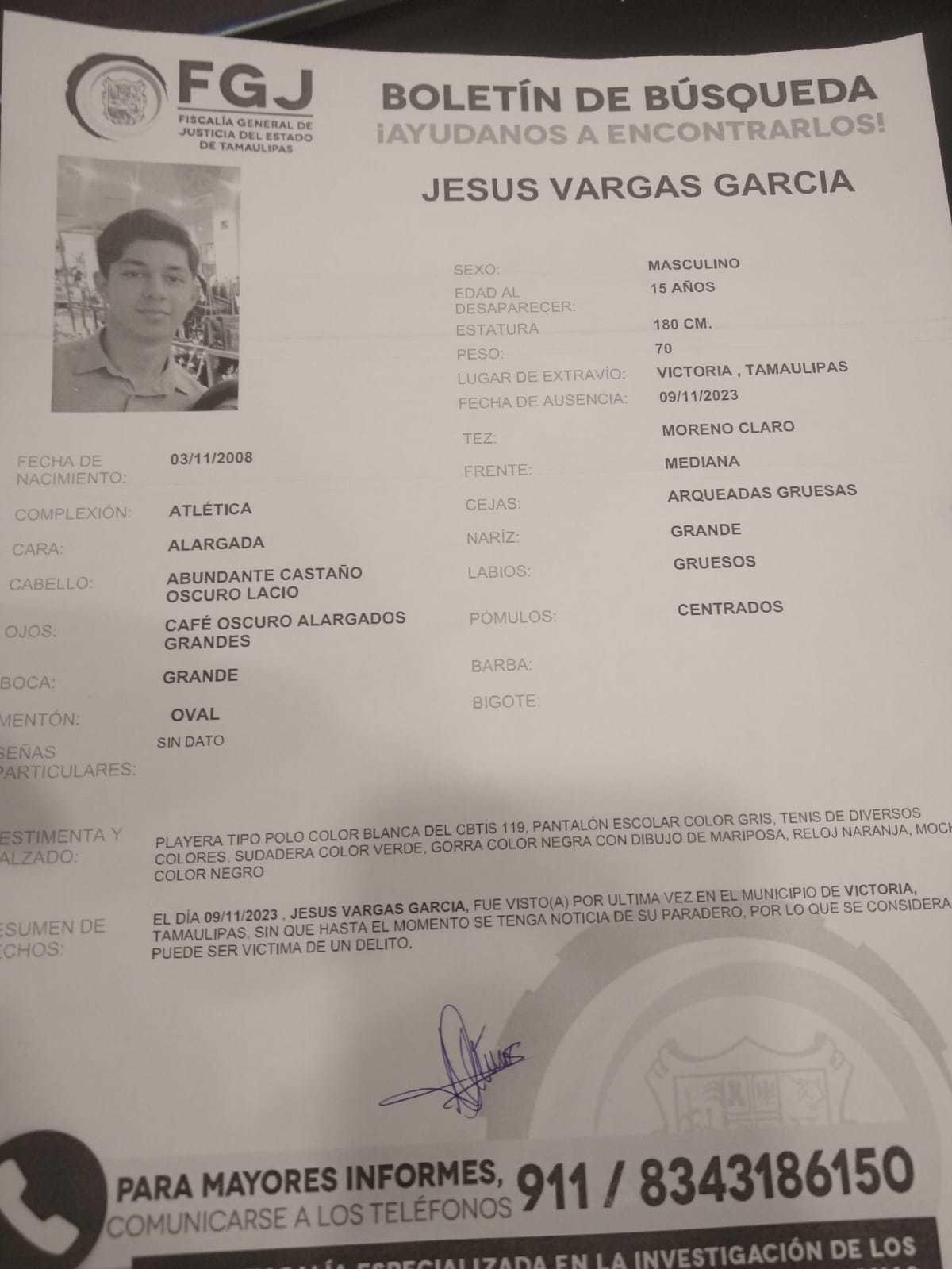 Ficha de búsqueda Jesús Vargas García