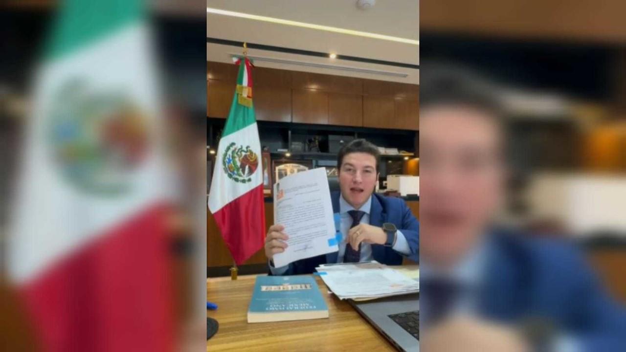 Samuel García se declaró listo para registrarse como precandidato a la Presidencia de México este 12 de noviembre. Foto: Captura de pantalla