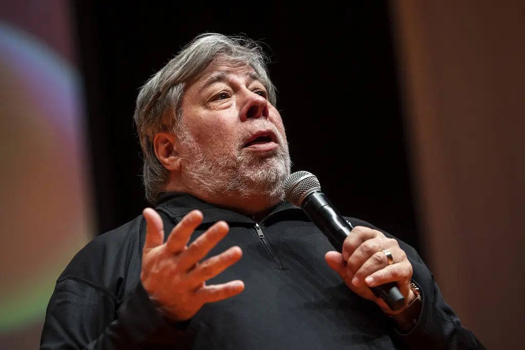 Wozniak permanece hospitalizado en la Ciudad de México el miércoles 9 de noviembre de 2023, luego de un problema de salud mientras estaba en la ciudad para hablar en una rueda de negocios. (Marton Monus/MTI vía AP, archivo)