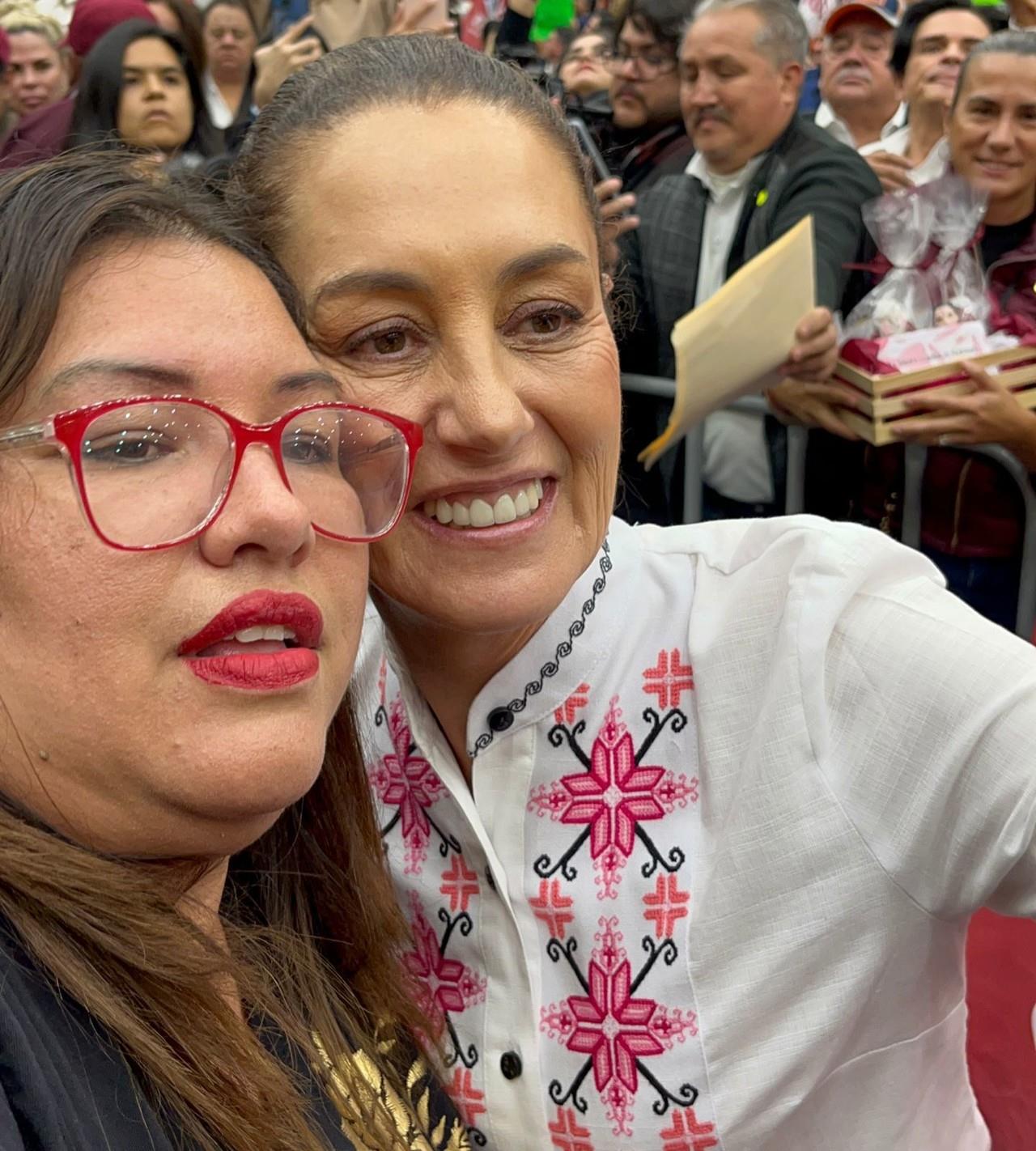 Le gritan “Presidenta” a Claudia Sheinbaum en su visita a  Monterrey
