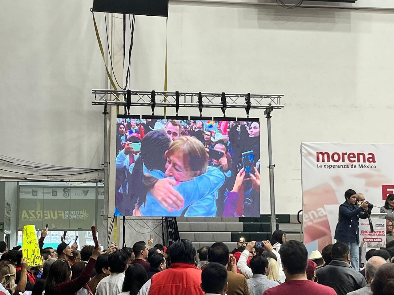 Le gritan “Presidenta” a Claudia Sheinbaum en su visita a  Monterrey