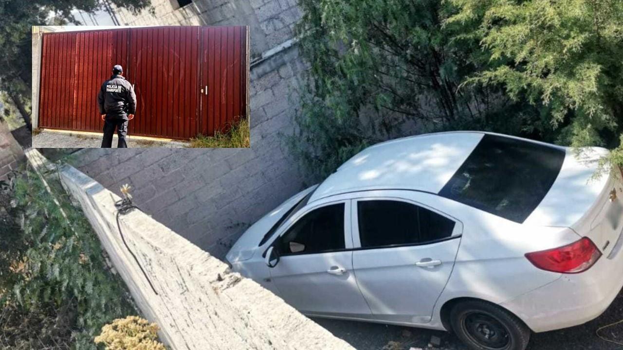 Elementos de Seguridad Estatal mantienen vigilancia en el domicilio, esperando una orden de cateo para revisar el lugar y recuperar el vehículo con reporte de robo. Foto: Sria. de Seguridad de Edomex