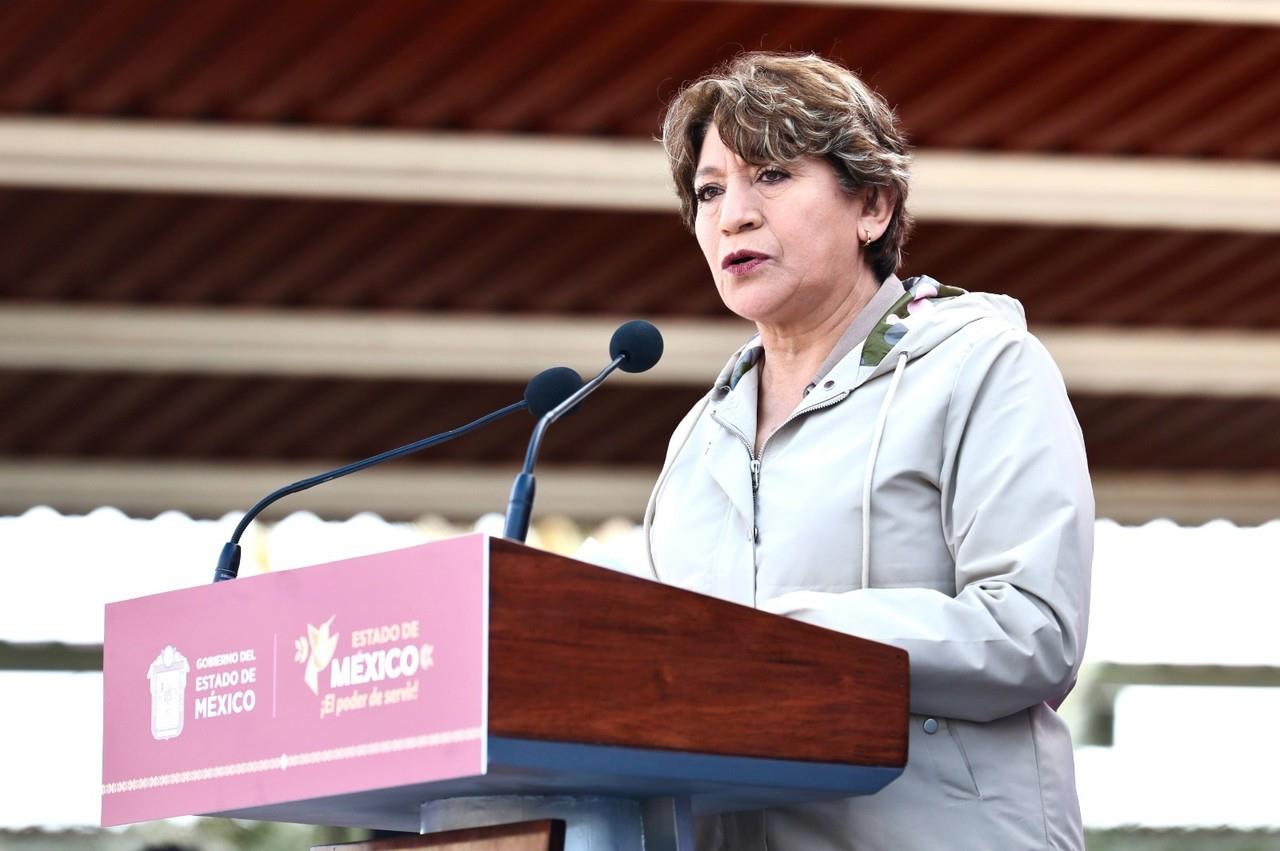La Gobernadora destacó el espíritu de humanismo y servicio de las y los mexiquenses. Imagen: GEM.