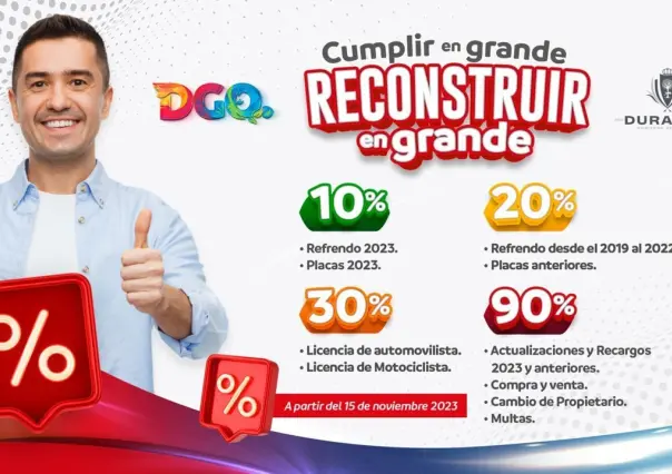 Anuncia Gobernador descuentos en servicios  por fin de año