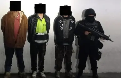 Detienen a seis hombres armados y con droga en Galeana