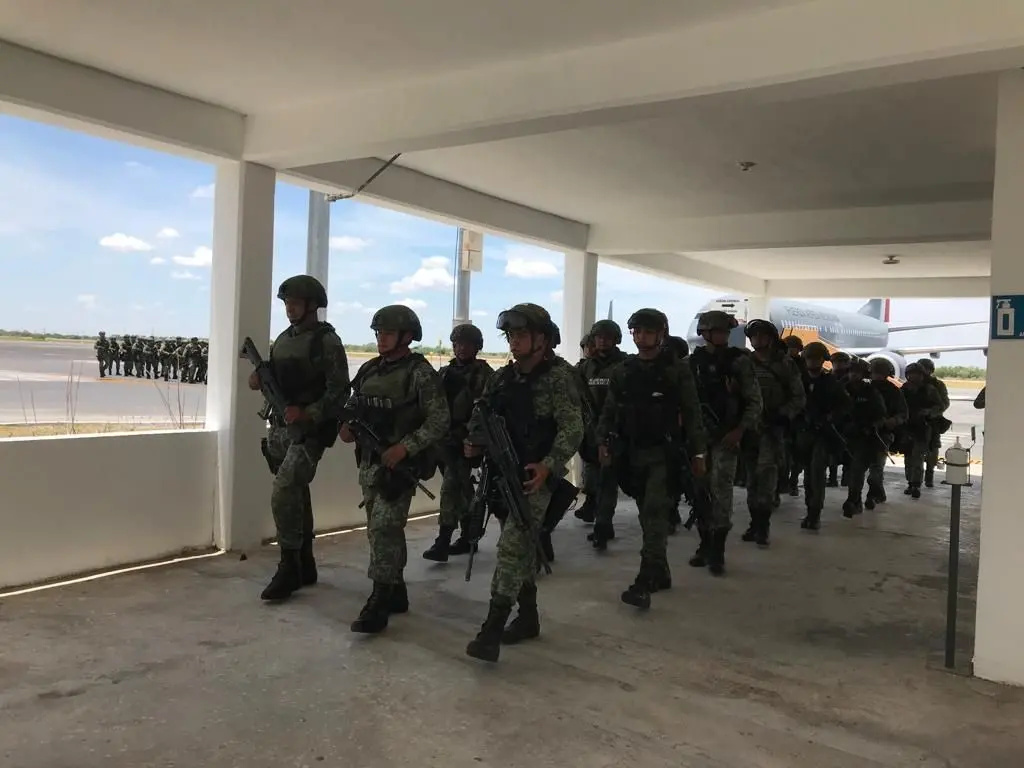 Refuerzan 300 militares la franja fronteriza de Tamaulipas