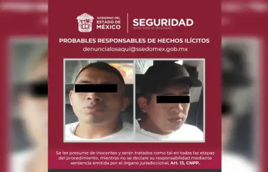 Recuperan policías de Edomex y CDMX un vehículo robado; detienen a dos hombres