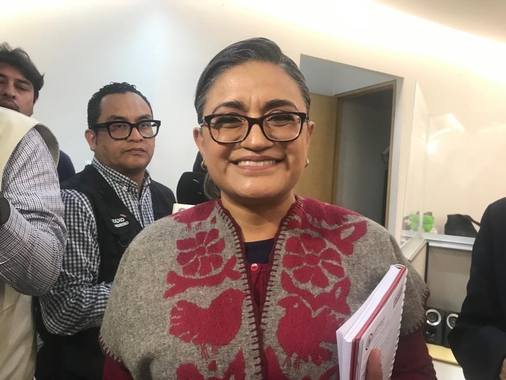 La diputada confirmó que se va a registrar para contender por la Alcaldía de Iztapalapa. Foto: Cecilia Hernández