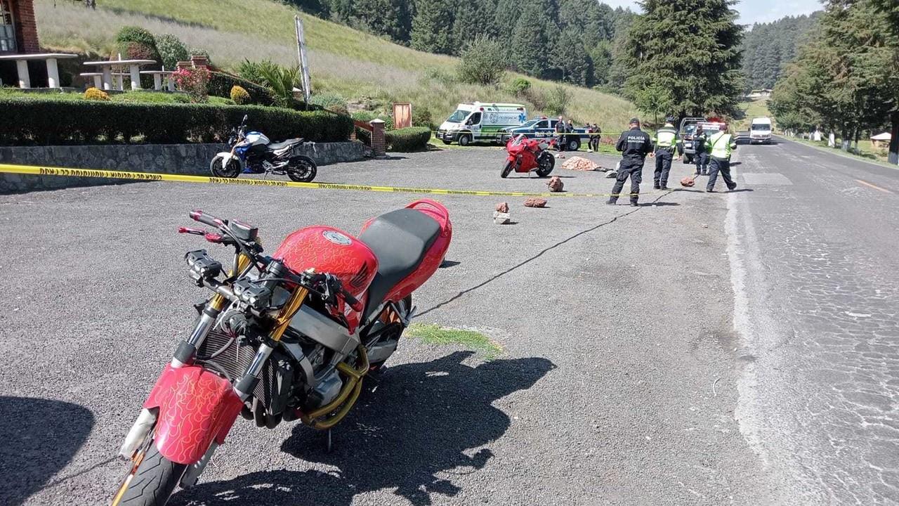 La carretera  La Marquesa-Tenango, registró un homicidio en un intento de asalto, un hombre fue asesinado este miércoles 15 de noviembre. Foto: Fb ALERTA BIKER CDMX