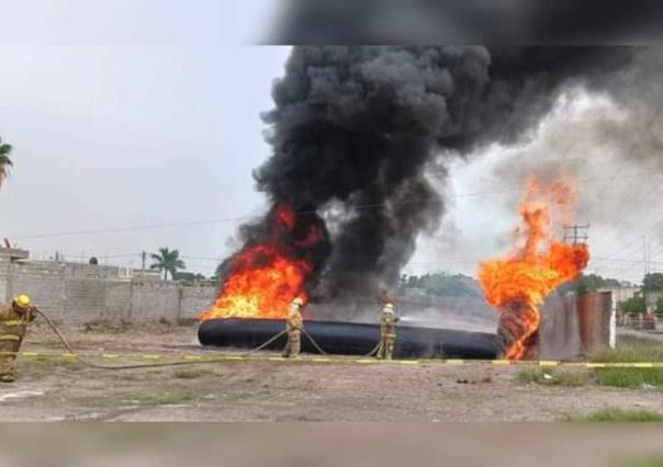 Reportan incendio de poliductos del proyecto Agua Saludable en Lerdo