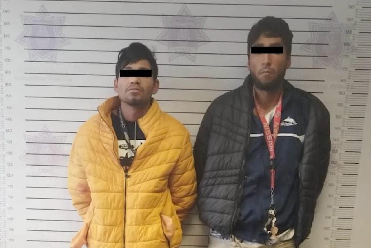 Ladrones detenidos por robo a escuela. Foto: Cortesía