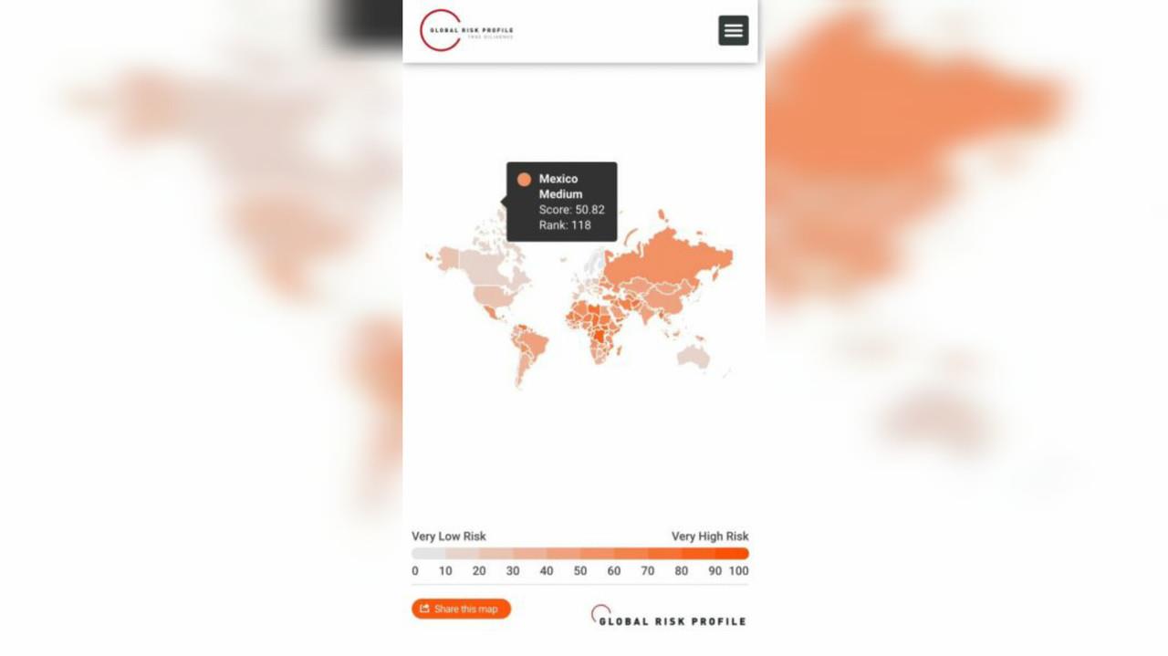 El reporte de Global Risk pone especial interés en temas como desvío de fondos, delitos de cuello blanco y corrupción. Foto: Global Corruption Index (GCI)