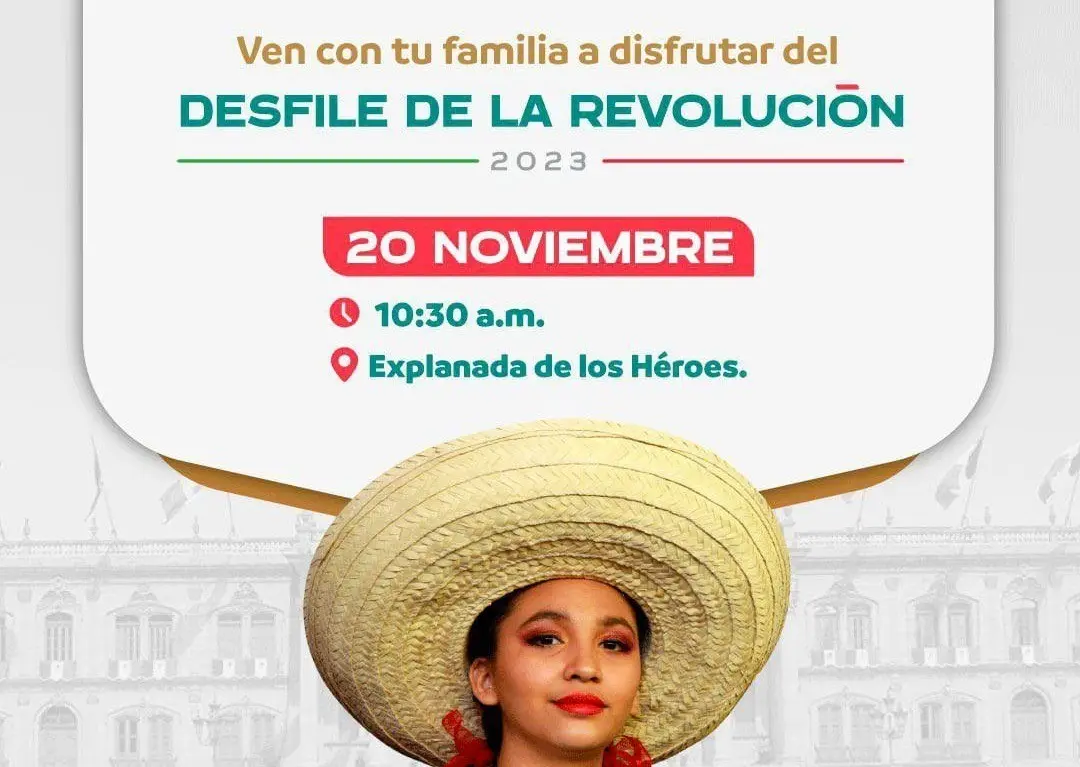 El Gobierno de Nuevo León invita a todas las familias neoleonesas a asistir a esta celebración, animándolas a vestirse con trajes alusivos a la Revolución Mexicana. Foto: Gobierno de Nuevo León.