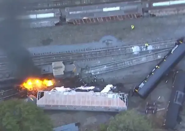 VIDEO: Se descarrila tren con combustible en Atlanta