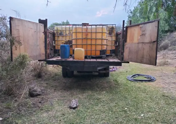 Asegura Guardia Nacional toma clandestina y camioneta en Tepetitlán, Hidalgo