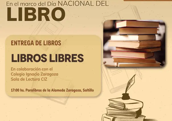 ¡Libros para todos! Invitan al evento Libros Libres en Saltillo