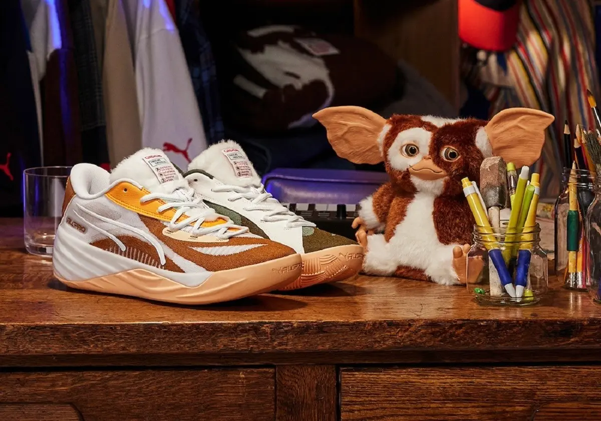 Los nuevos tenis edición Gremlins de Puma serán puestos a la venta el próximo 8 de diciembre de 2023. Foto: Twitter @SBDetroit