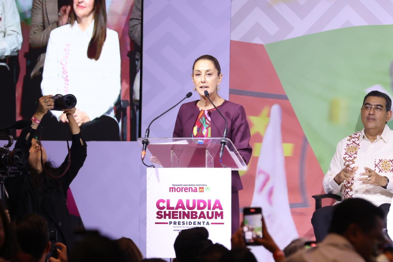 Asume Sheinbaum precandidatura de MORENA la presidencia de la República
