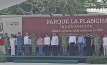 López Obrador inaugura el Parque La Plancha en Mérida, Yucatán