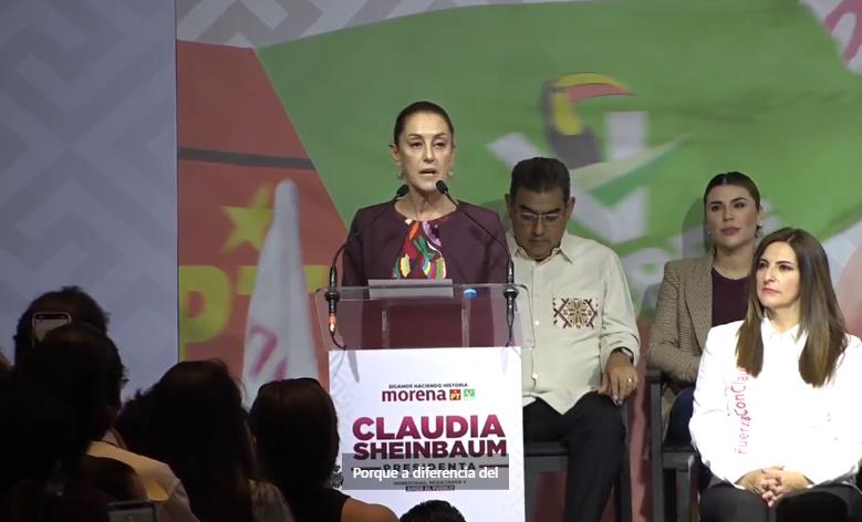 Claudia Sheinbaum se registró como precandidata única a la presidencia de la coalición Morena. Foto. Captura