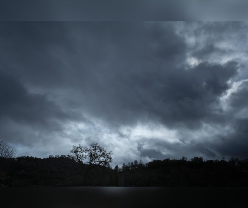 Tormenta Invernal. Fotografía de stock.