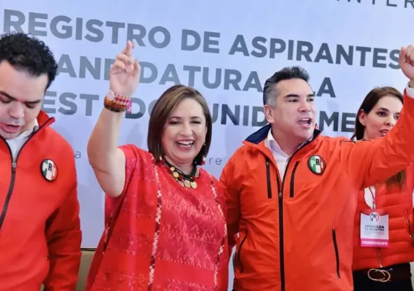 Xóchitl Gálvez formaliza precandidatura presidencial del PRI, PAN y PRD