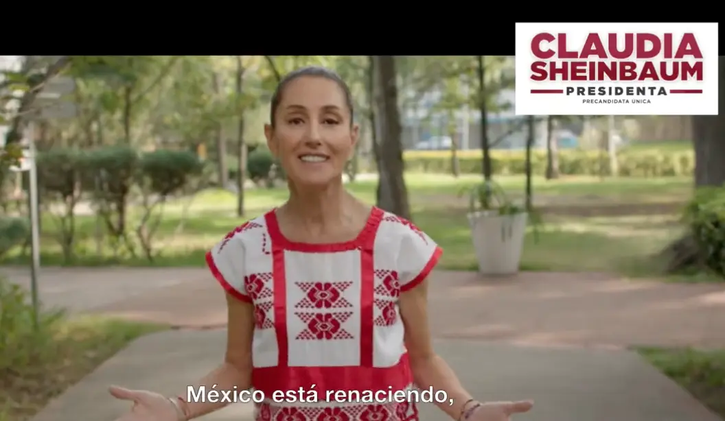 La precandidata Claudia Sheinbaum publicó este lunes 20 de noviembre su primer spot de cara a las elecciones de 2024
