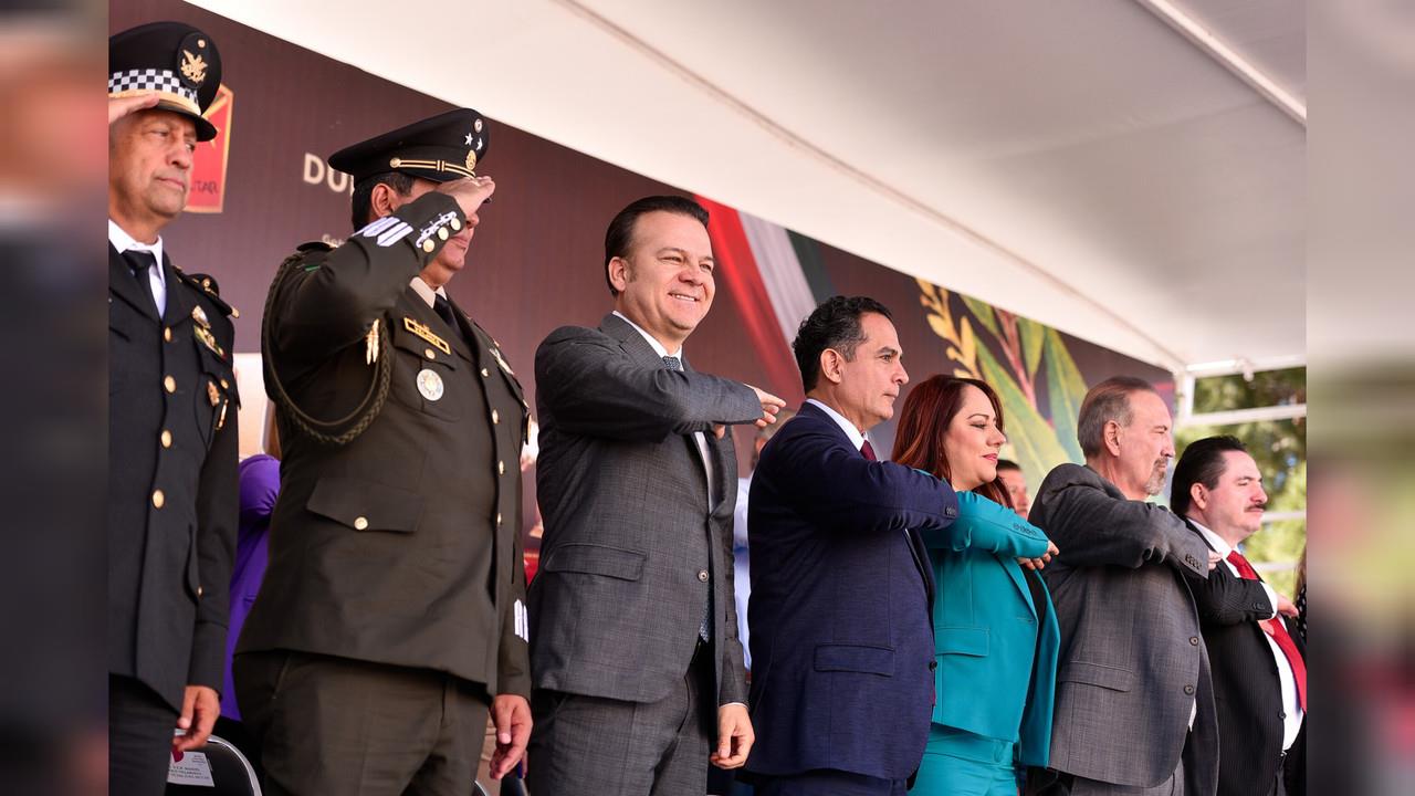 Desfile Cívico-Deportivo en Durango conmemora 113 Aniversario de la Revolución Mexicana
