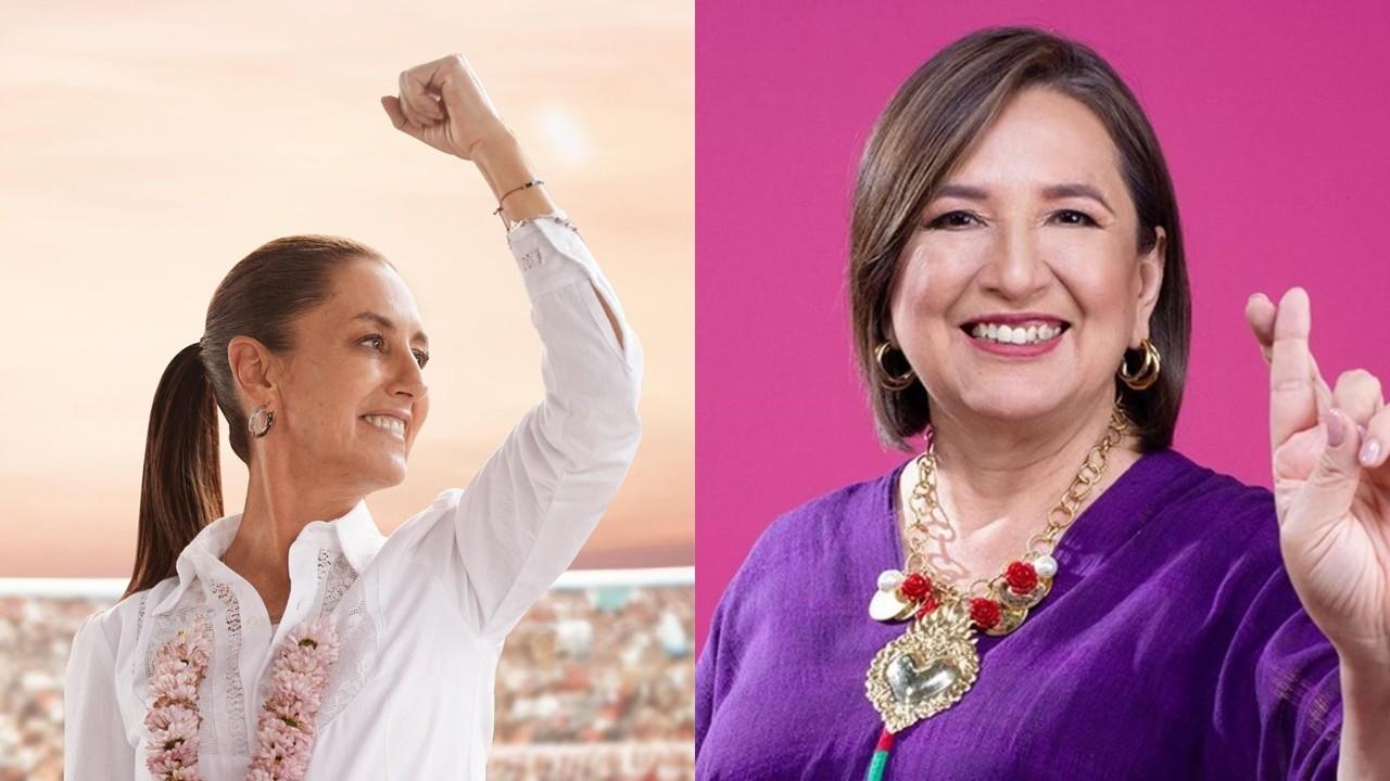 Claudia Sheinbaum y Xochitl Galvez arrancan precampañas presidenciales. Foto: @XochitlGalvez y @Claudiashein