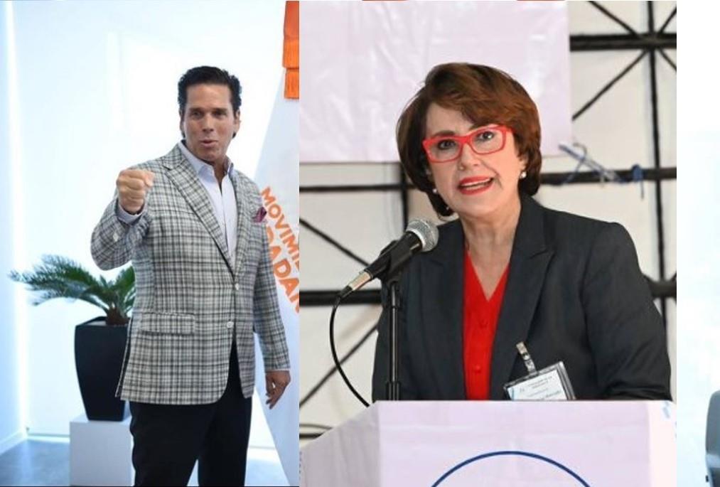 La senadora Patricia Mercado fue una de las voces que en 2022 rechazó la candidatura de Palazuelos como gobernador por MC en Quintana Roo. Fotos. Instagram y Twitter