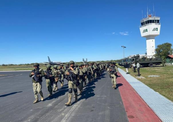 Llegan 100 militares a reforzar la seguridad en Nuevo Laredo