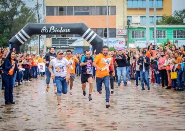 Se quitarán los tenis y se pondrán tacones para correr los hombres de Altamira