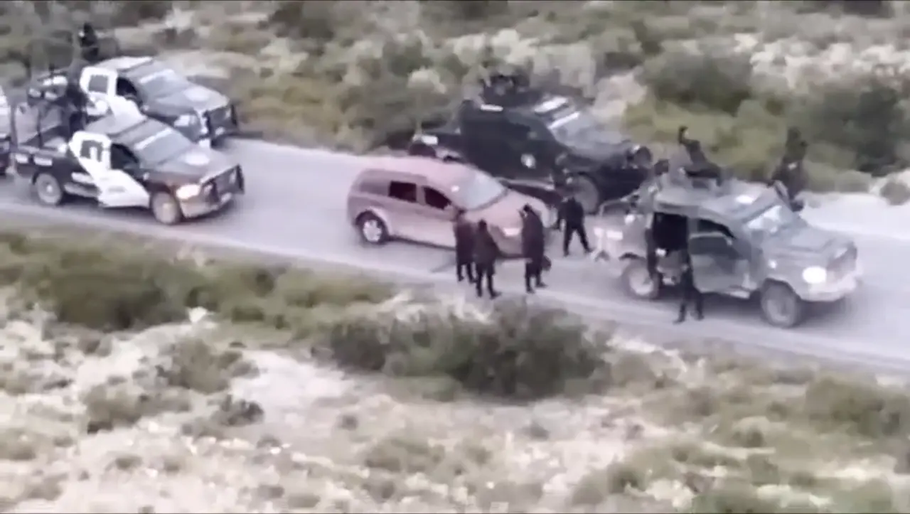 Hasta el momento la movilización en la zona, por parte de los elementos estatales, continúa para dar con los hombres armados que se dieron a la fuga. Foto: Captura de pantalla