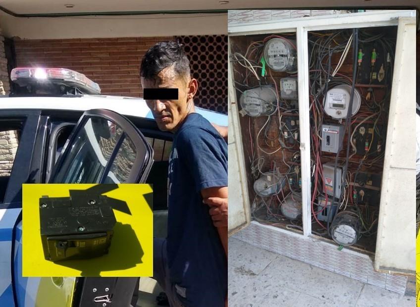 Arrestan a ladrón de medidor de energía eléctrica en Monterrey