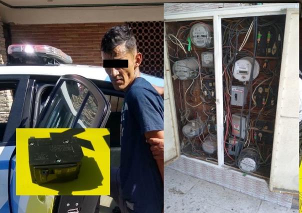 Arrestan a ladrón de medidor de energía eléctrica en Monterrey