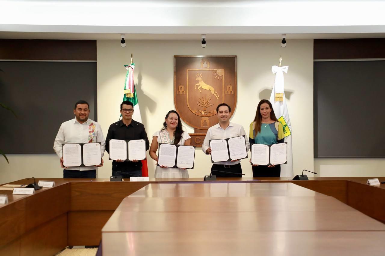 Ambos convenios reflejan la suma de esfuerzos y voluntades encaminadas a la protección del ambiente y el bienestar de las comunidades, factores fundamentales para atender las problemáticas de justicia social y ambiental en Yucatán. Foto: Semarnat