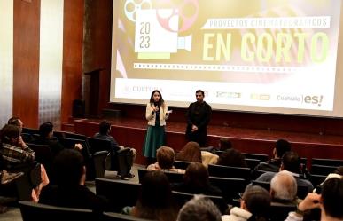 Presenta Cultura a ganadores del concurso Proyectos Cinematográficos en Corto