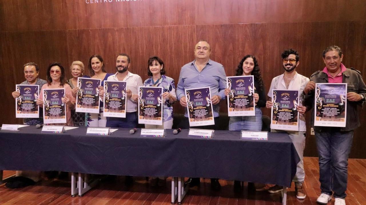 Autoridades presentaron el  Primer Gran Festival del Palacio de la Música que rendirá homenaje al cantante yucateco Armando Manzanero