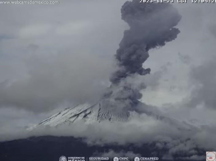Ante las bajas temperaturas y los riesgos que representa para los visitantes, fue cerrado temporalmente el Parque Nacional Iztaccíhuatl - Popocatépetl. Foto: Cenapred
