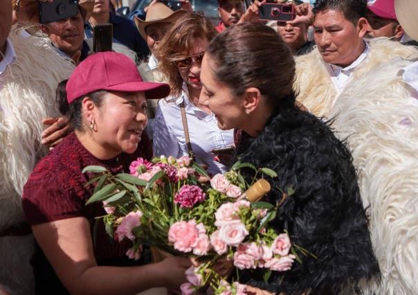 Sheinbaum se compromete desde Chiapas a luchar por la causa de las mujeres