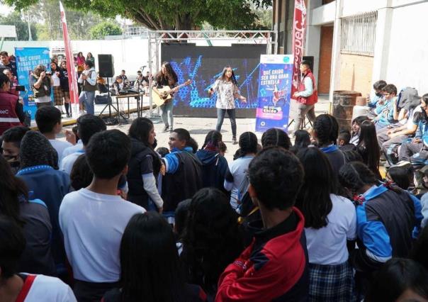 Gira musical contra las adicciones llega a escuelas de Ecatepec