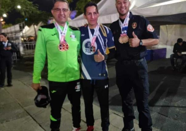 Gana coahuilense medallas en los Juegos Latinoamericanos de Policías y Bomberos