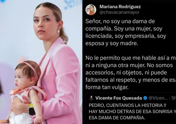 Mariana Rodríguez expone a Vicente Fox por violencia de género