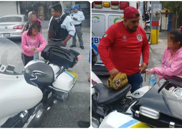 Tránsito de Monterrey rescata a mujer en puente peatonal