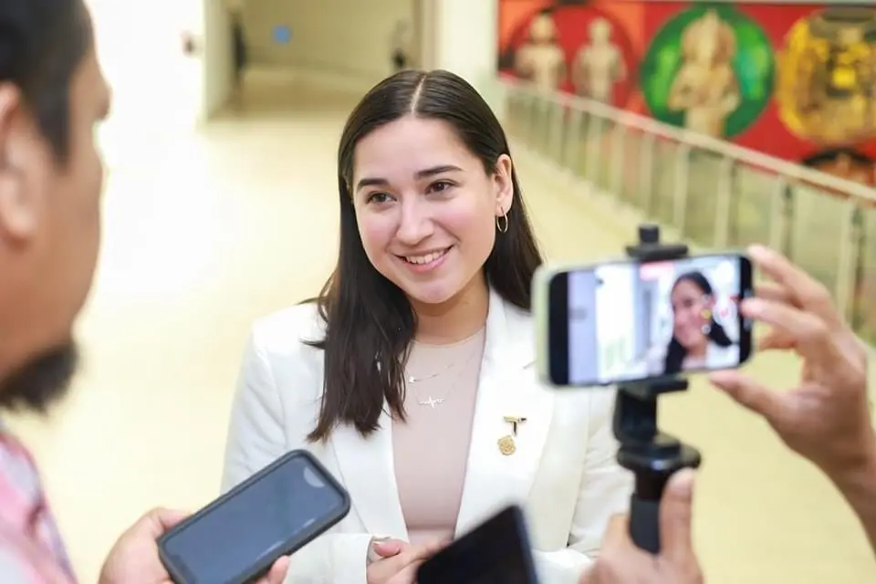 Katalyna Méndez Cepeda, directora general del INJUVE Tamaulipas. Foto: Agencia