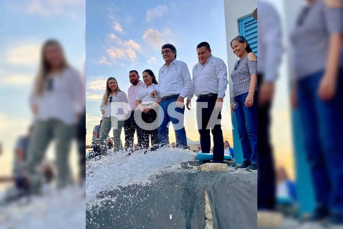 Oscar Legss Castro encabeza inauguración de la obra de interconexión del Pozo